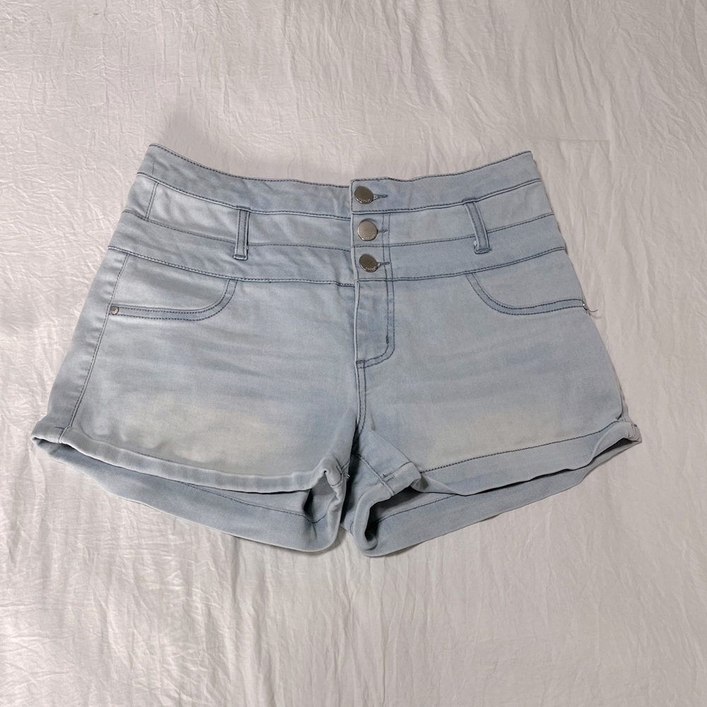 Refuge Light Blue Jean Shorts